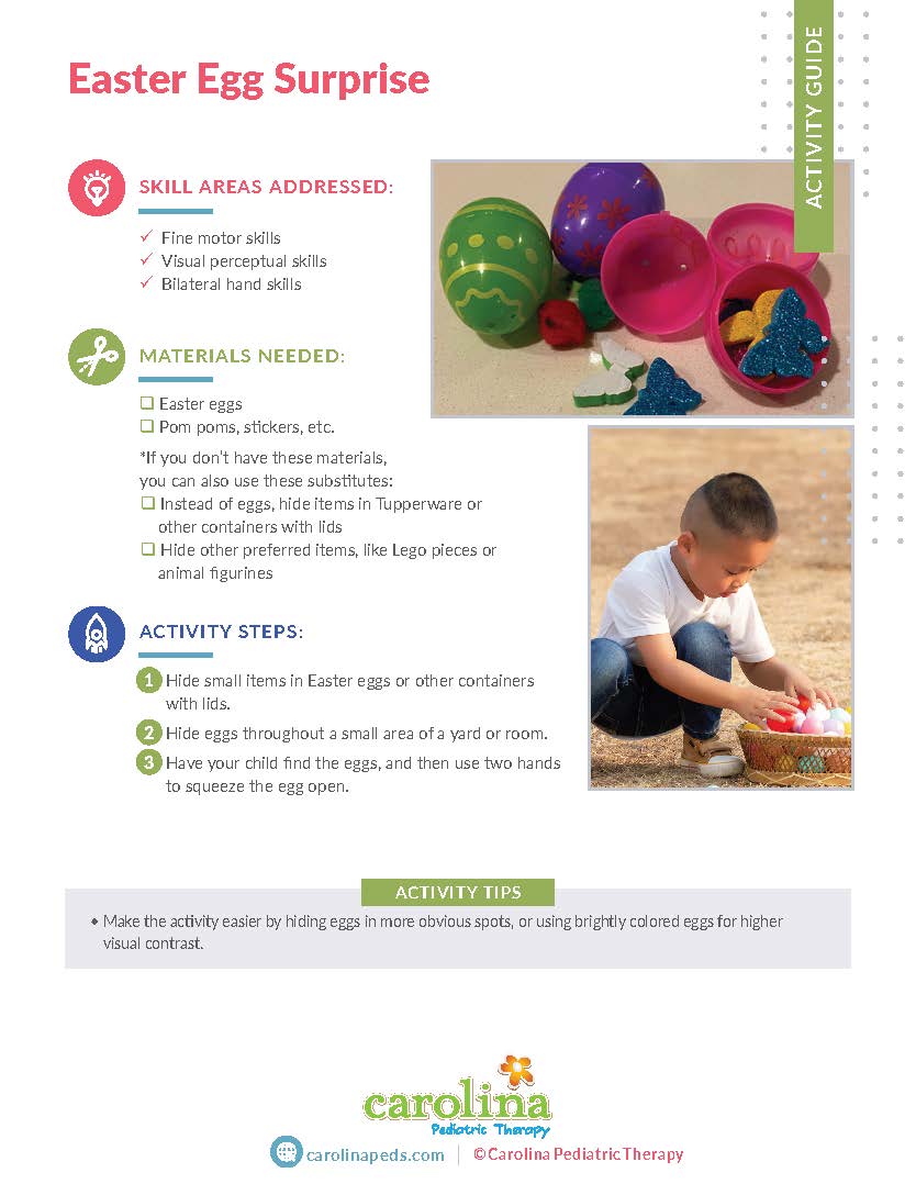 Final Version - Fine Motor - Easter Egg Surprise - Suzanne Davis, OT